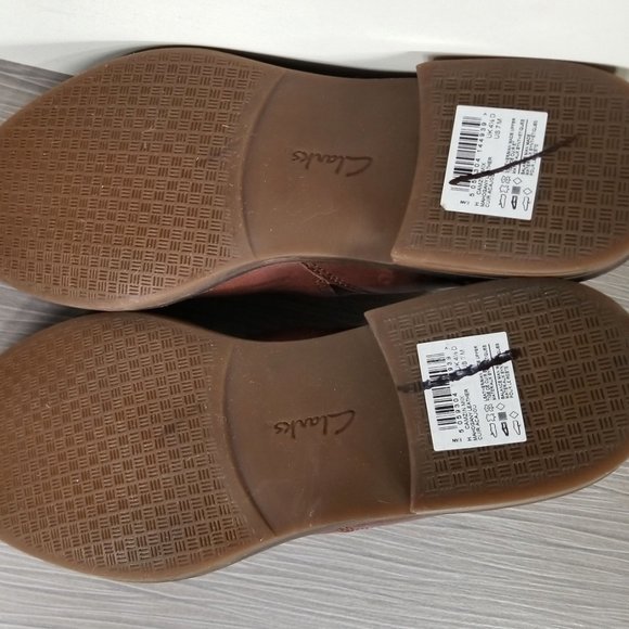 Clark's Camzin Slip On Bootie, Brown Leather, Womens Sizes 6.5 & 7 - Picture 9 of 9